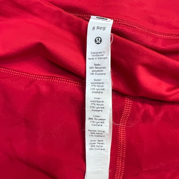 Lululemon Run Speed shorts, 8, red - Picture 4 of 5